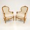 Antique French Gilt Wood Armchairs, Set of 2, Image 1