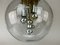 Mid-Century Space Age Ball Deckenlampe aus Glas von Doria Leuchten 6