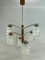 Mid-Century Space Age Chandelier in Glass 12