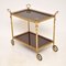 Vintage French Brass Drinks Trolley, 1970s 3