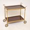 Vintage French Brass Drinks Trolley, 1970s 1