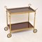 Vintage French Brass Drinks Trolley, 1970s, Image 1