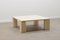 Italian Travertine Coffee Table, 1970s, Image 1