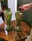 Vases Art Nouveau en Verre Soufflé Décoré avec Émail Doré de Legras & Cie, France, Set de 2 13