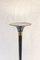 Lámpara de pie Art Déco de latón macizo patinado, años 30, Imagen 6