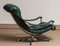 Modern Design Oxford Green Leather and Chrome Swivel Chair from Göte Mobler, 1960s, Image 4