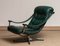 Modern Design Oxford Green Leather and Chrome Swivel Chair from Göte Mobler, 1960s 10