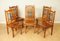 Light Brown Solid Hardwood Dining Table & Chairs, Set of 7 2