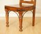 Light Brown Solid Hardwood Dining Table & Chairs, Set of 7 5