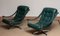 Modern Design Oxford Green Leather and Chrome Swivel Chairs from Göte Mobler, Set of 2, Image 9