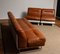 Tan Cognac Leather Sectional Sofa / Club Chairs by Luici Colani for Cor, Set of 5, 1970s 9