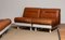 Tan Cognac Leather Sectional Sofa / Club Chairs by Luici Colani for Cor, Set of 5, 1970s 7