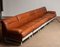 Tan Cognac Leather Sectional Sofa / Club Chairs by Luici Colani for Cor, Set of 5, 1970s 4