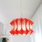 Mid-Century Modern Translucent & Orange Acrylic Glass Hanging Lamp, 1960s, Image 4