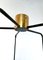 Mid-Century Taupe 5-Glass Chandelier from Stilnovo, Italy, Image 10