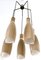 Mid-Century Taupe 5-Glass Chandelier from Stilnovo, Italy, Image 6