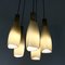 Mid-Century Taupe 5-Glass Chandelier from Stilnovo, Italy 5