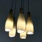 Mid-Century Taupe 5-Glass Chandelier from Stilnovo, Italy, Image 5