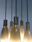 Mid-Century Taupe 5-Glass Chandelier from Stilnovo, Italy 7