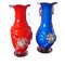 Murano Vases with Intense Blue and Red, Set of 2 4