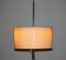 Modernist Italian Chrome and Grass-Cloth Star Base Adjustable Floor Lamp, 1970s 8