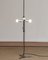 Modernist Italian Chrome and Grass-Cloth Star Base Adjustable Floor Lamp, 1970s 6