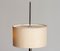 Modernist Italian Chrome and Grass-Cloth Star Base Adjustable Floor Lamp, 1970s, Image 4