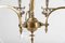 Triple-Arm Brass Chandelier Light 8