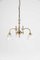 Triple-Arm Brass Chandelier Light 1