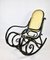 Rocking Chair Vintage Noire par Michael Thonet 3