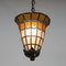 Art Deco Ceiling Lamp with Enclomed Crystals, Image 3