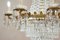 Empire Style Chiseled Brass & Crystal Drops Chandelier with 12 Lights, 1940s 10
