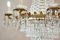 Empire Style Chiseled Brass & Crystal Drops Chandelier with 12 Lights, 1940s, Image 10