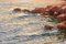 Jean Lafon, Seascape Painting, Costa Azzurra, 20th-Century, Oil on Canvas 4