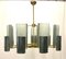 Mid-Century Bottle Green Murano Glass Pendant Light, 1980 1