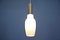 Dutch Hanging Lamp in Frosted Glass, 1960s, Image 3