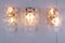 Kristallglas Wandlampen von JT Kalmar, 1960er, 3er Set 3