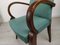 Art Deco Bridge Armchairs, Set of 5, Image 30