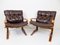 Leather Skyline Chairs by Einar Hove for Hove Mobler, Set of 2, Image 1