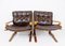 Leather Skyline Chairs by Einar Hove for Hove Mobler, Set of 2, Image 8