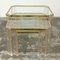 Mid-Century Nesting Tables in Brass, Acrylic Glass & Glass, Set of 3 5