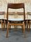 Mid-Century Boomerang Dining Chairs by Alfred Christensen for Slagelse Møbelværk, Set of 5, Image 4
