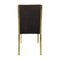 Mid-Century Dining Chairs with Brass Structure, 1970s, Set of 6 8