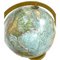 Mid-Century Desk Top Earth Globe with Gold Metal Structure 2