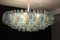 Mid-Century Blue, Amber & White Chandelier, Image 8