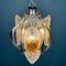 Lámpara de araña Mid-Century de cristal de Murano ámbar de Toni Zuccheri para Mazzega, Italy, años 70, Imagen 2