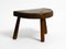 Petit Tabouret de Traite Mid-Century en Bois Massif 12