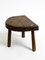 Small Mid-Century Solid Wood Low Milking Stool 7