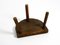 Small Mid-Century Solid Wood Low Milking Stool, Image 8