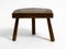Small Mid-Century Solid Wood Low Milking Stool, Image 2